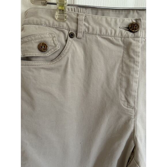 Hearts Of Palm Tan Capris Ladies Size 10 - Picture 7 of 15